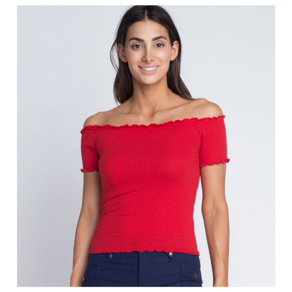 Noelle Top Red